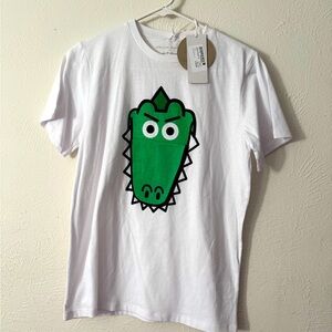 Stella McCartney White Tee with Green Graphic